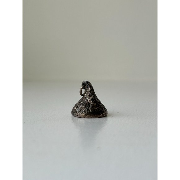 Vintage JCF Sterling Silver SOLID Hershey's Kiss Charm Pendant 14 gr Valentines - Picture 2 of 7